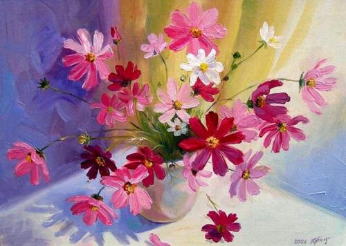 Техники рисования гуашью. Рисунки гуашью для начинающих: простые уроки по созданию картин гуашью + основные техники рисования цветов и пейзажа