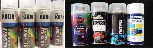 Цвета красок в баллончиках. Выбор краски в баллончике для покраски автомобиля: основные проблемы и методы выбора состава