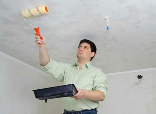Покраска стен и потолка акриловой краской. Как красить потолок акриловой краской: технология 09