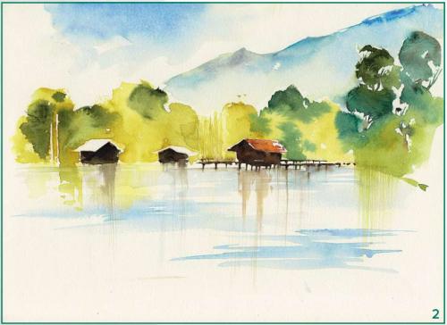 Как нарисовать воду красками. Рисуем воду акварелью. Урок детям 13 Как нарисовать воду красками. Рисуем воду акварелью. Урок детям 13