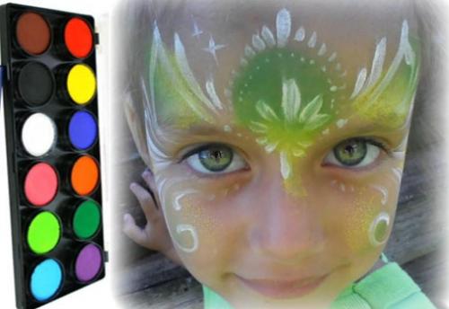 Как раскрасить лицо красками. Аквагрим для детей — девочек, мальчиков. Фото на лице, техника выполнения для начинающих, краски