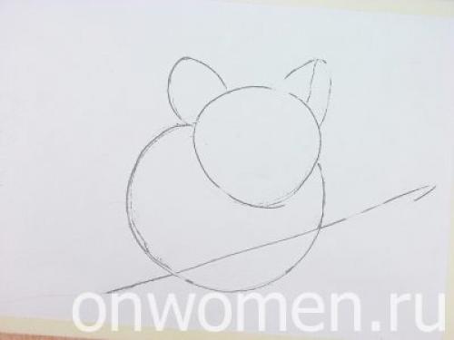 Животные акварелью поэтапно. Мышка акварелью