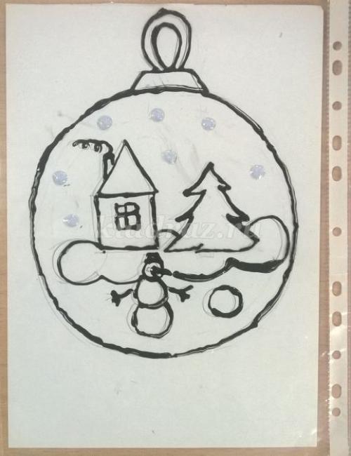 Витраж рисунок на бумаге простой. Рисование для школьников в технике: Витраж 19 Витраж рисунок на бумаге простой. Рисование для школьников в технике: Витраж 19