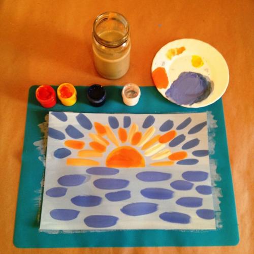 Как рисовать мазками. РИСУЕМ МАЗКАМИ МОРСКОЙ ПЕЙЗАЖ