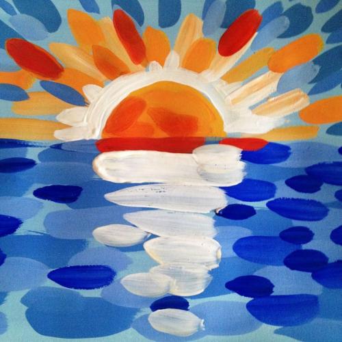 Как рисовать мазками. РИСУЕМ МАЗКАМИ МОРСКОЙ ПЕЙЗАЖ