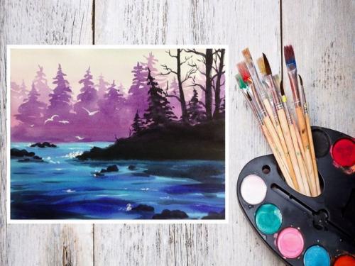 Рисунки красками для детей 10 лет. Лёгкие рисунки красками для начинающих на бумаге, учимся поэтапно гуашью и акварелью