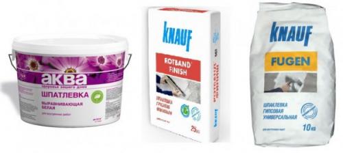 Какая финишная шпаклевка лучше для гипсокартона. Варианты шпаклевки