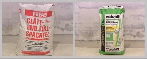 Акриловая шпаклевка для потолка. Стартовые шпатлёвочные смеси