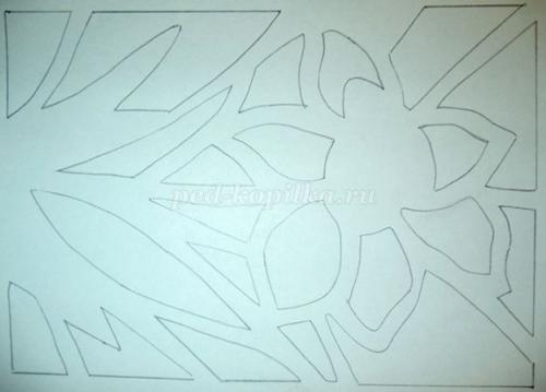 Витраж из бумаги для детей. Бумажный витраж своими руками. Мастер-класс «Нарцисс» 02 Витраж из бумаги для детей. Бумажный витраж своими руками. Мастер-класс «Нарцисс» 02