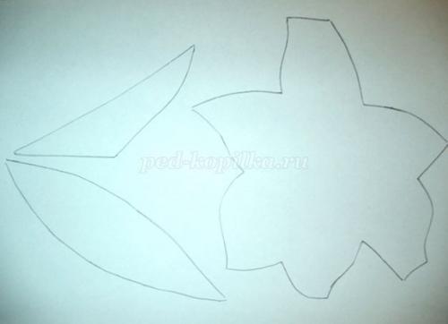 Витраж из бумаги для детей. Бумажный витраж своими руками. Мастер-класс «Нарцисс» 03 Витраж из бумаги для детей. Бумажный витраж своими руками. Мастер-класс «Нарцисс» 03