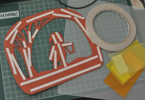 Витраж из бумаги шаблоны. Витраж