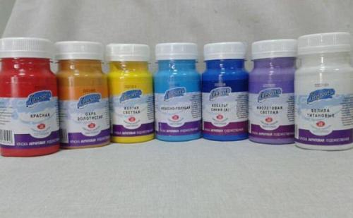 Как получить нужный цвет краски для стен. Акриловые краски