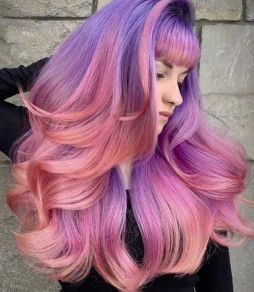 Как получить фиолетовый цвет волос. Фиолетовые волосы: галерея лавандовых, сиреневых и лиловых оттенков