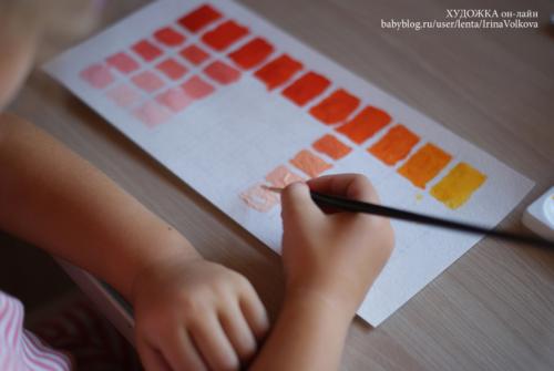 Смешивание цветов для детей. Художка. Смешиваем краски.