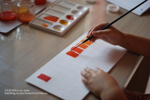 Смешивание цветов для детей. Художка. Смешиваем краски.