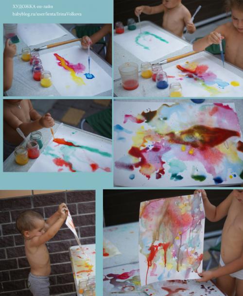 Смешивание цветов для детей. Художка. Смешиваем краски.