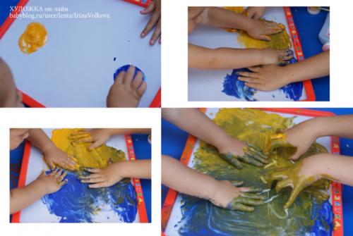 Смешивание цветов для детей. Художка. Смешиваем краски.