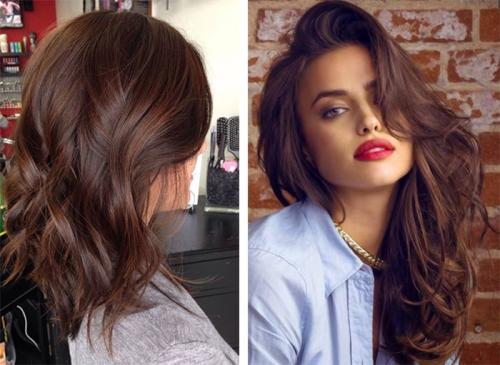 Окрашивание на темные волосы 2022. Однотонное окрашивание волос