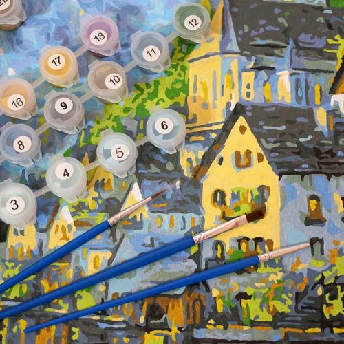 Разведение акриловой краски водой. Краска застыла на холсте, как поступить 05