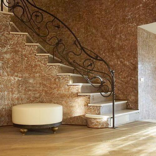 Декоративная краска для стен. Мозаичные декоративные краски для стен в интерьере квартиры (с фото) 08 Декоративная краска для стен. Мозаичные декоративные краски для стен в интерьере квартиры (с фото) 08