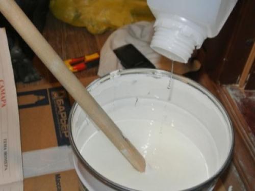 Что делать если краска густая чем разбавить. Правила 14