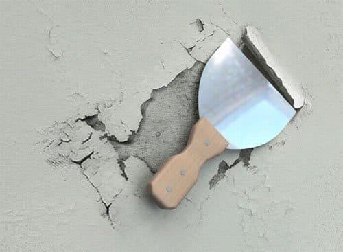 Шпаклевка на только что покрашенную стену. Шпатлевка 02