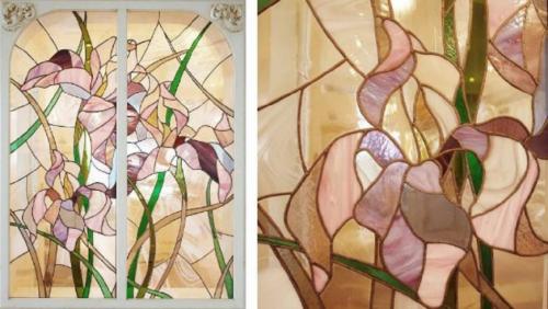 Как сделать витражное окно на даче своими руками. Мастер-класс по витражной росписи: Витражное окно на дачу 22