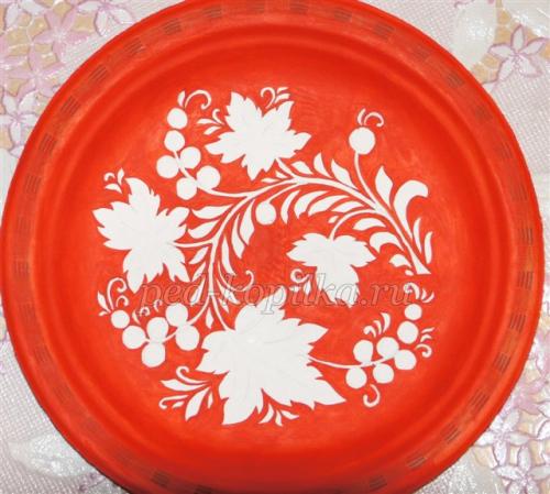 Роспись тарелок и посуды. Техники росписи тарелок акриловыми красками 06