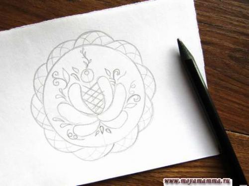 Роспись тарелок для детей. Как нарисовать тарелку с росписью гжель