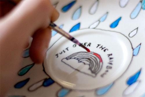 Роспись на посуде. Технология росписи: