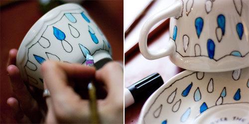 Роспись на посуде. Технология росписи: