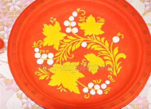 Роспись тарелок и посуды. Техники росписи тарелок акриловыми красками 07