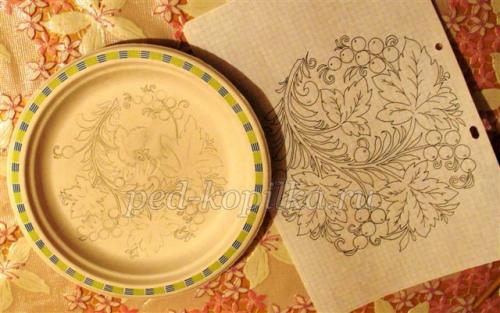 Роспись тарелок и посуды. Техники росписи тарелок акриловыми красками 05