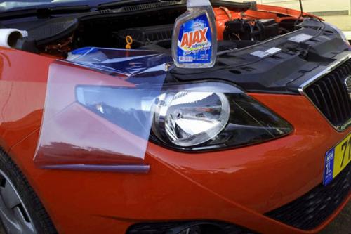 Лак для тонировки фар в 2022 году. Штраф за тонировку фар пленкой или лаком: красным или синим цветом 16