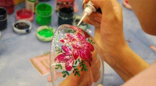 Витражные краски на оргстекле. Краски по стеклу