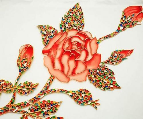 Витражные краски на оргстекле. Краски по стеклу