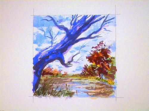 Рисунки акриловыми красками для начинающих поэтапно. 7 основных техник рисования акварелью, акрилом, гуашью