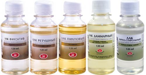 Лак акрил-стирольный. Виды лаков для живописи