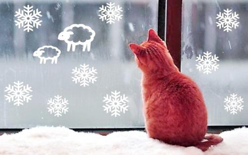 Лёгкие рисунки на окнах. Украшение окон к Новому году