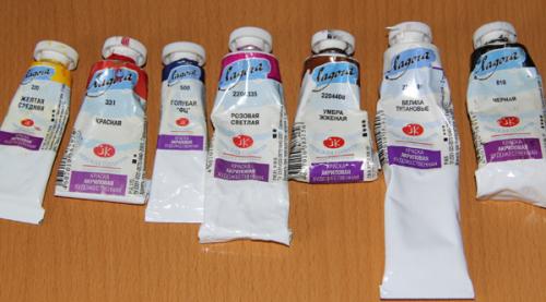 Особенности смешивания акриловых красок. 6 марта 2013 г.