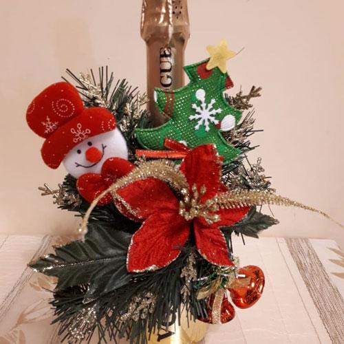 Как покрасить бутылку шампанского на Новый год. Как украсить шампанское на Новый год своими руками: 50 идей