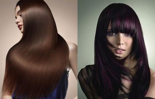 Цвет волос темный шоколад. Многообразие палитры 03