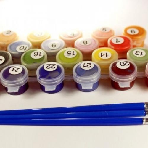 Акриловые краски для рисования по номерам. Какие краски используют в картинах для раскрашивания по номерам?