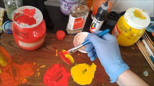 Маленькие хитрости при работе с акриловыми красками. 10 секретов работы с акриловыми красками 03