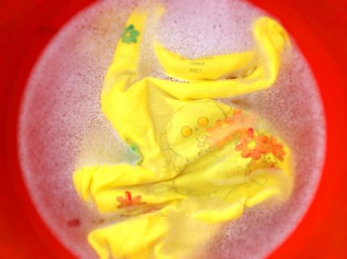 Акриловые краски по ткани, как стирать. Футболочка с ручной росписью и рекомендации по уходу!