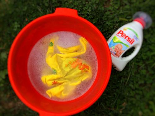 Акриловые краски по ткани, как стирать. Футболочка с ручной росписью и рекомендации по уходу!